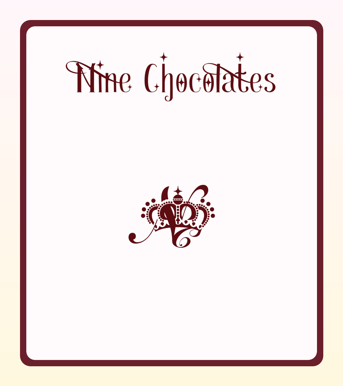 Nine chocolates Talkport 告知画像